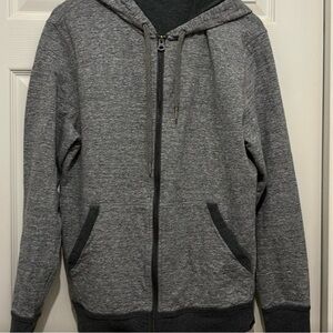 Men's Gray Zip-Up Hoodie